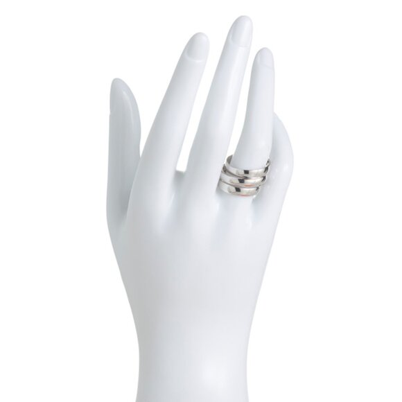 MILOR SILVER Silver Made In Italy Sterling Silver Stacking Rings - Picture 2 of 2